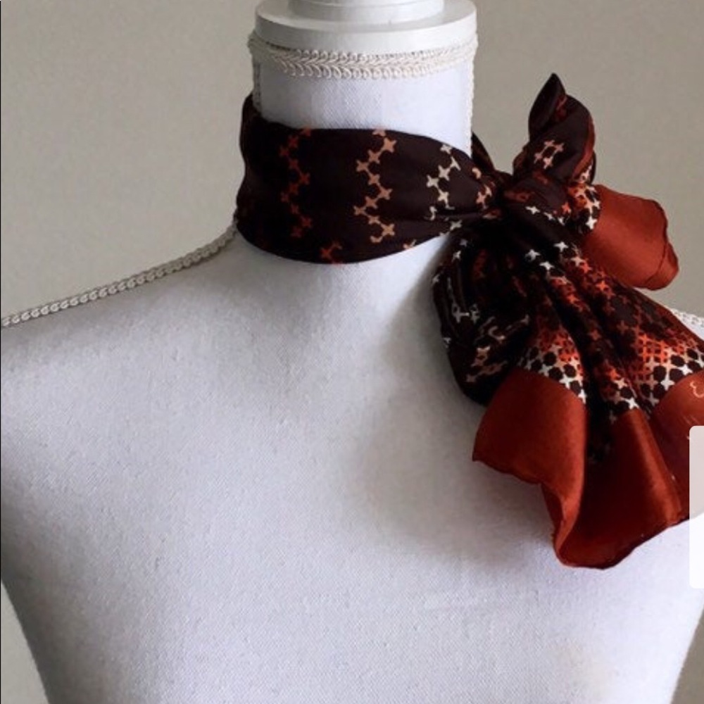 Vintage Echo Scarf, Point de Croix Print,